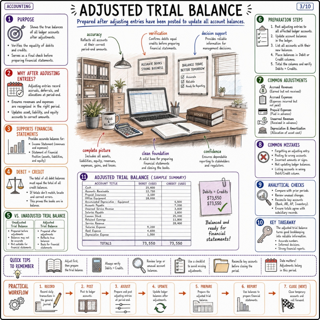 Adjusted Trial Balance: Verification & Analytical Checks