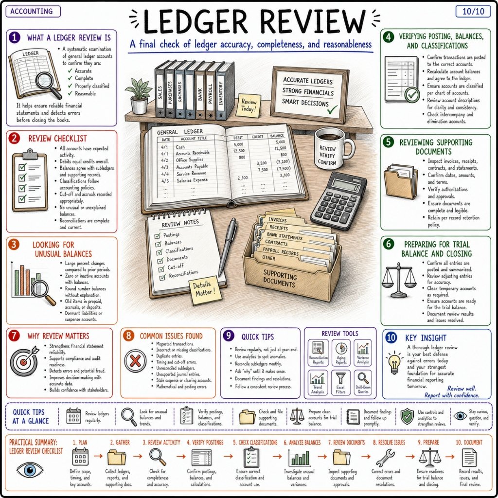 Accounting Cycle: Ledger Review (10/10)