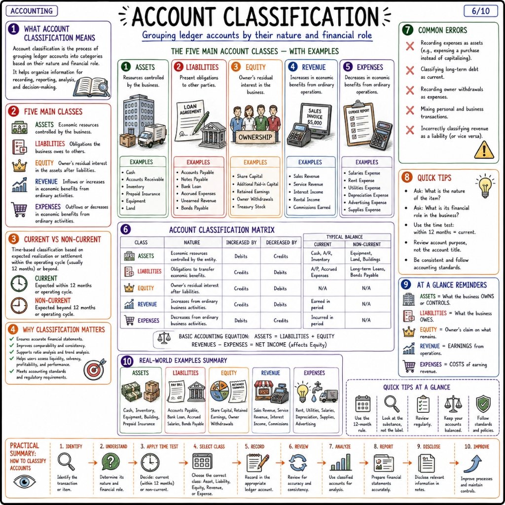 Accounting Cycle: Account Classification (6/10)